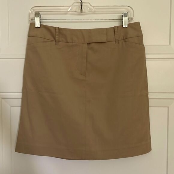 LOFT Casual Tan Miniskirt - Picture 1 of 5